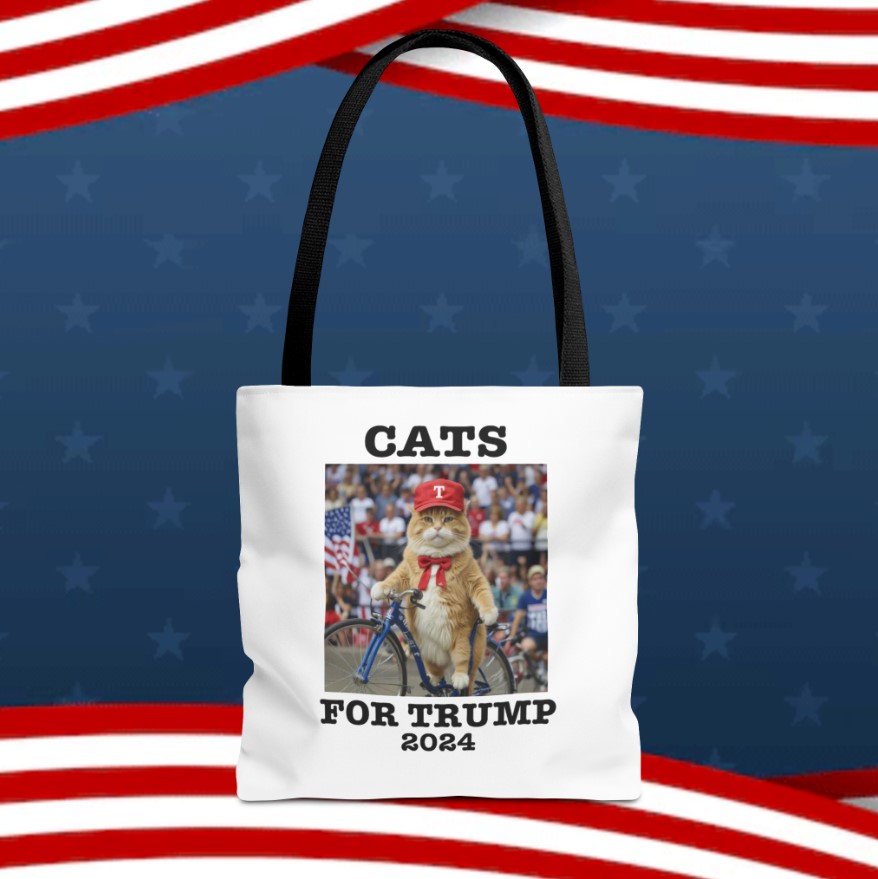 Cats For Trump 2024 Tote Bag