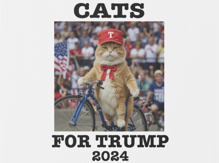 Cats For Trump 2024 Yard Sign