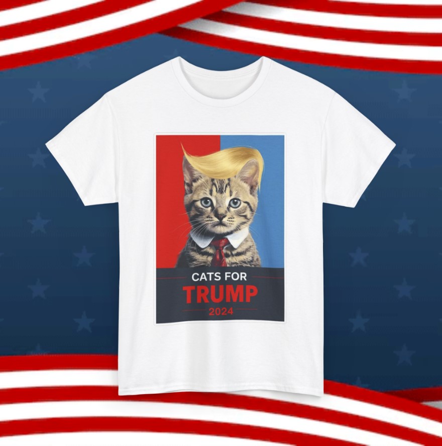 Cats For Trump 2024 Unisex T-Shirt