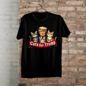 Cats For Trump Shirt, Funny Cat Trump 2024 Support Shirt