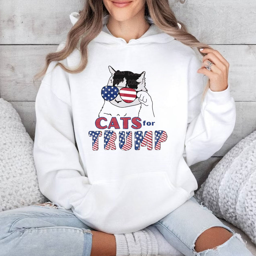 Cats for Trump Shirt, Funny Cat Trump 2024 Shirt