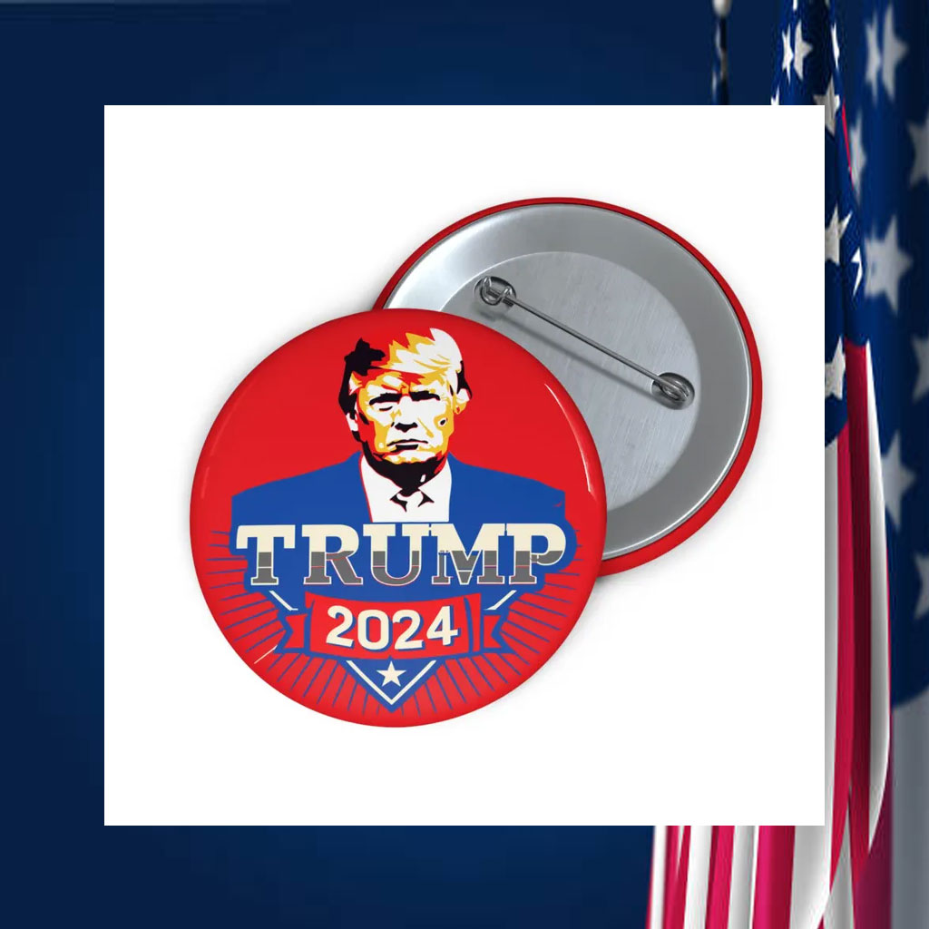 Trump 2024 Election Pin - MAGA Supporter Lapel Pin