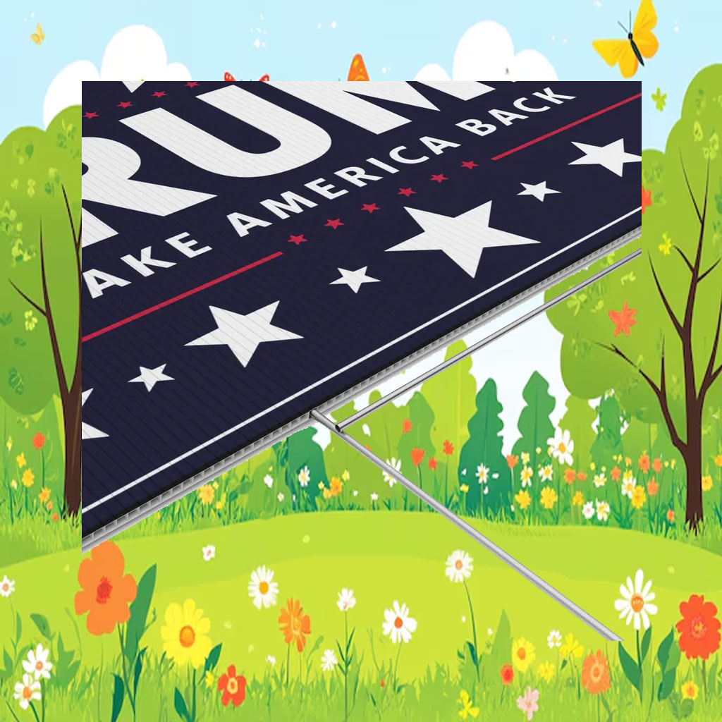 Trump 2024 Plastic Yard Sign- Take America Back MAGA