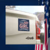 Trump Girl No Apologies Car Magnet, Trump For President