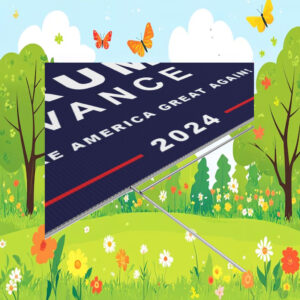 Trump Vance 2024 Rally Yard Sign