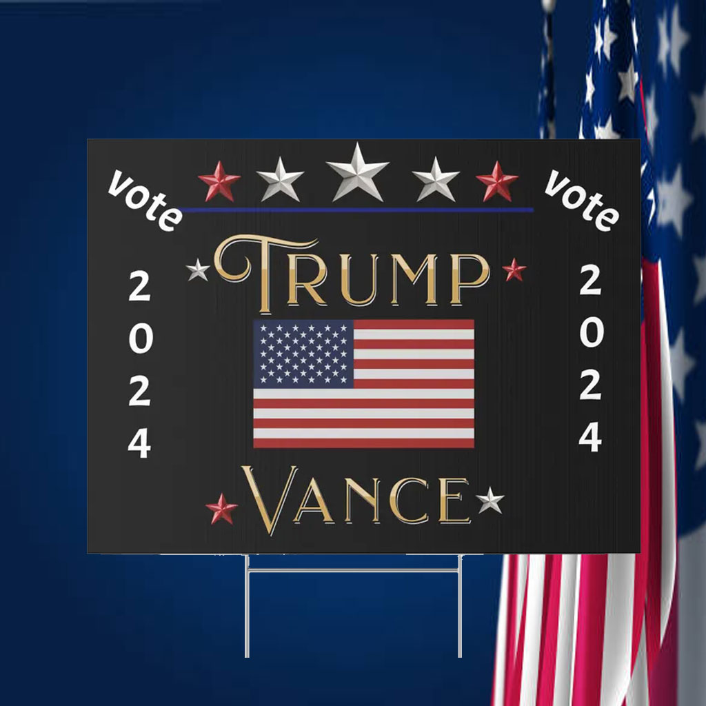 Trump Vance Yard Sign , USA election sign for yard