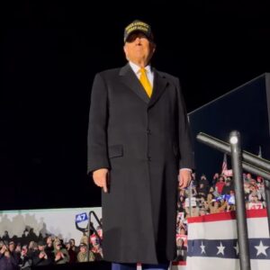 BLACK AND GOLD MAGA HAT