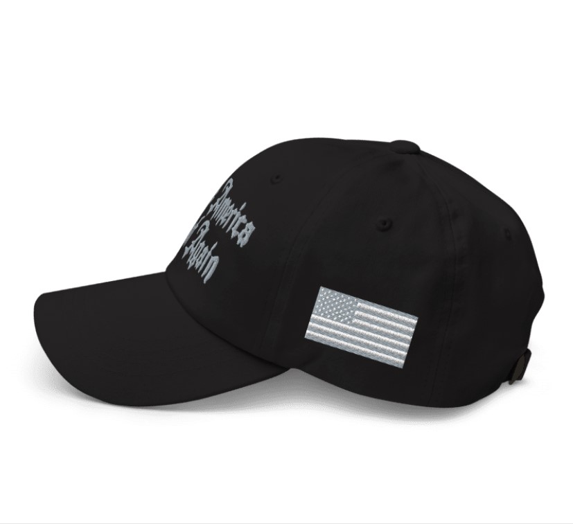 Dark Gothic MAGA Hat Embroidered Fitted – Elon Musk Dark Gothic MAGA Hat