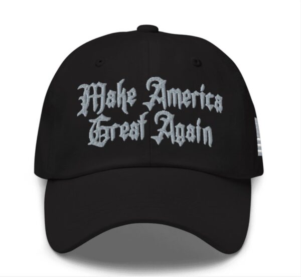 Dark Gothic MAGA Hat Embroidered Fitted – Elon Musk Dark Gothic MAGA Hat