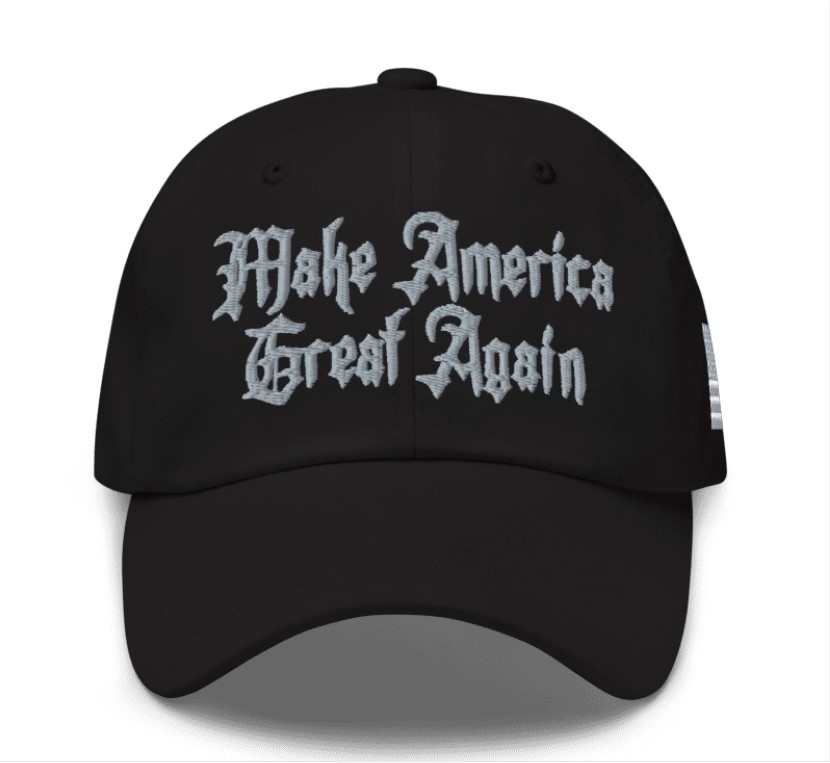 Dark Gothic MAGA Hat Embroidered Fitted – Elon Musk Dark Gothic MAGA Hat