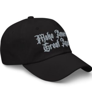 Dark Gothic MAGA Hat Embroidered Fitted – Elon Musk Dark Gothic MAGA Hat
