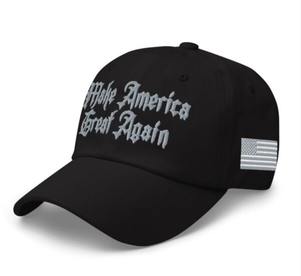 Dark Gothic MAGA Hat Embroidered Fitted – Elon Musk Dark Gothic MAGA Hat