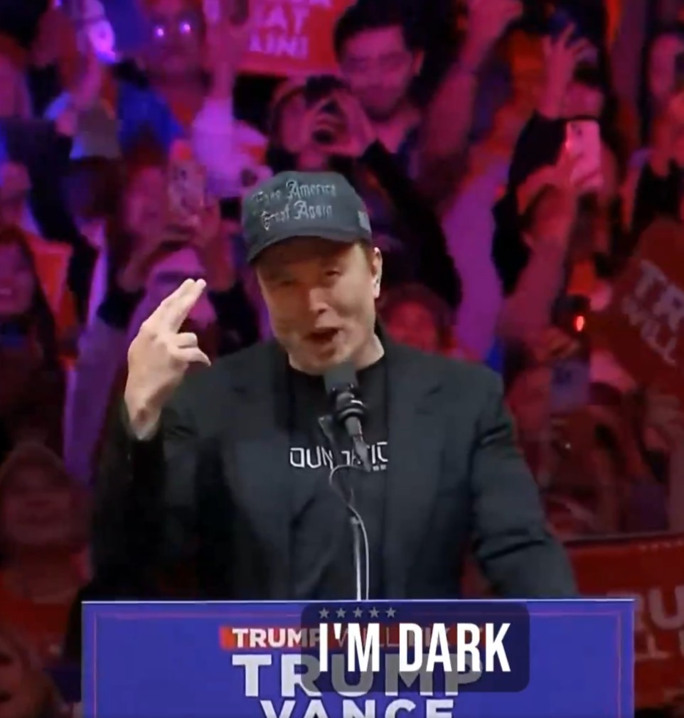 Black Gothic Maga Hat