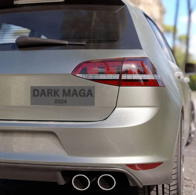 Dark MAGA Car Magnet