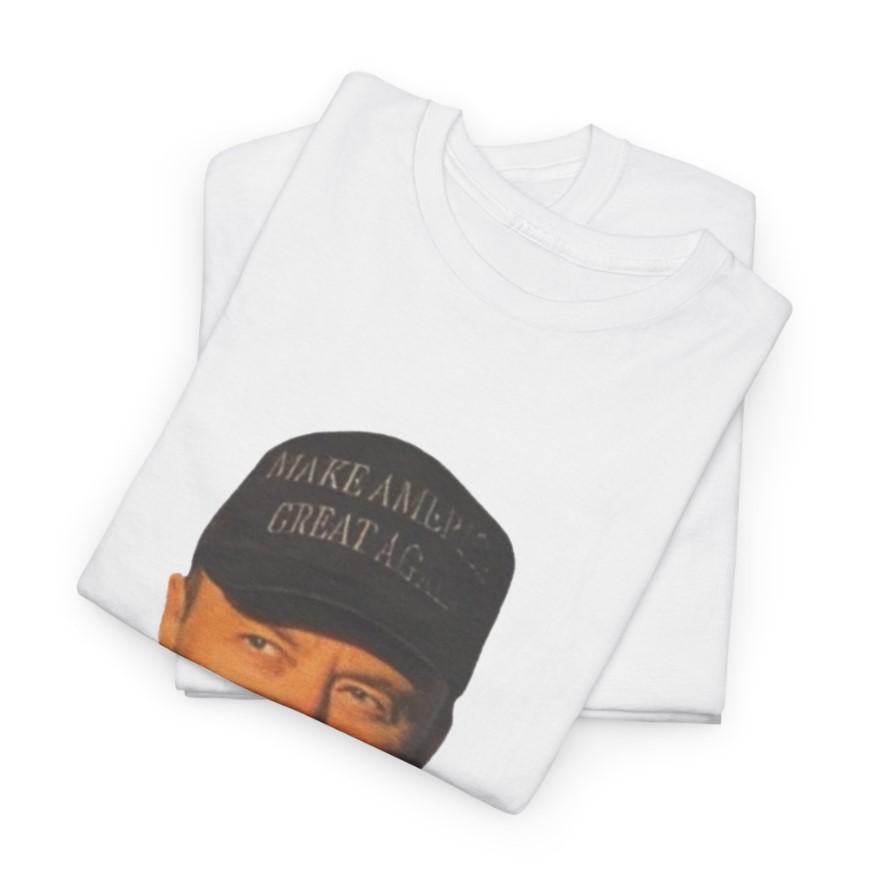 Dark MAGA, Elon Musk, MAGA, Trump T-Shirt (Color White, Front)