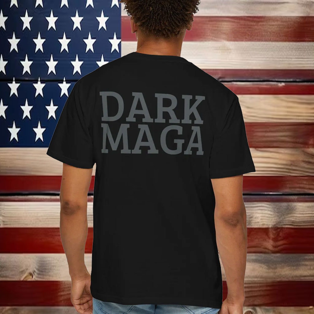 Dark MAGA Trump 47 Unisex T-Shirt (Back)