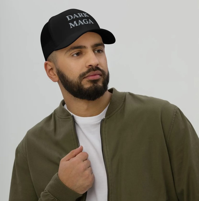 Dark MAGA activated Rally Hat Trucker Cap