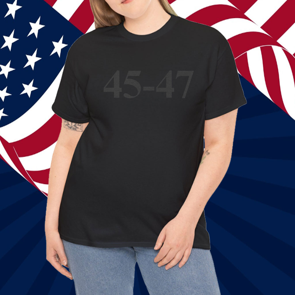 Donald Trump 45-47 Dark MAGA Inspired Shirt