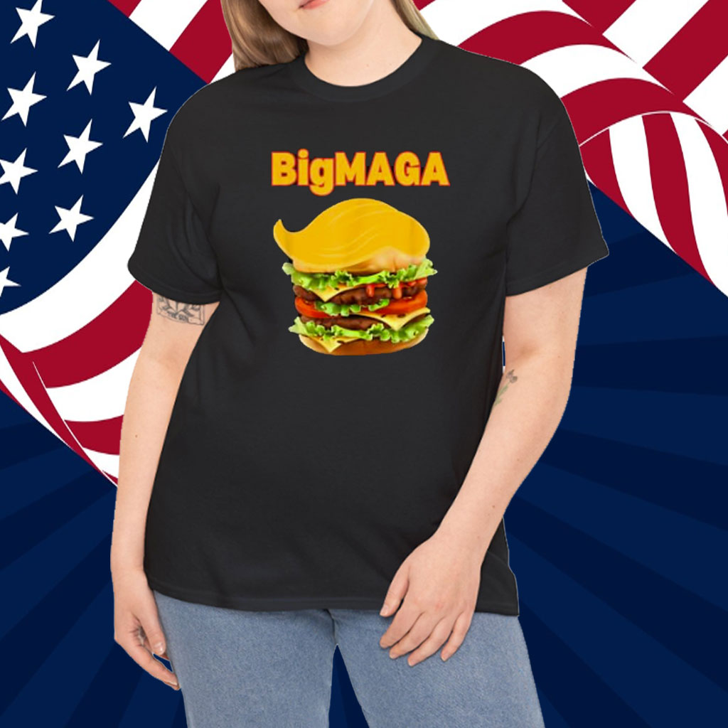 Donald Trump Cheeseburger Big MAGA Hamburger Shirt