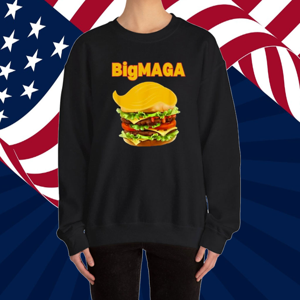 Donald Trump Cheeseburger Big MAGA Hamburger Shirt