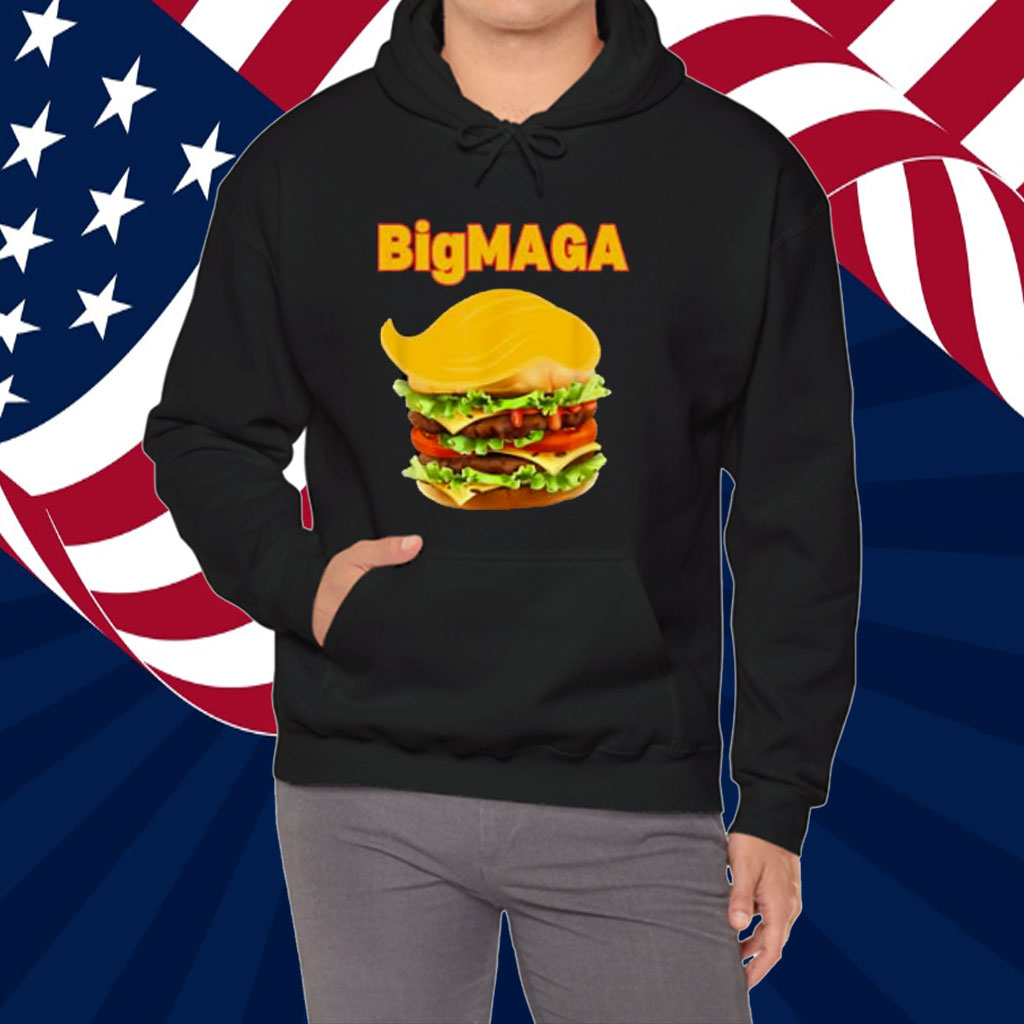 Donald Trump Cheeseburger Big MAGA Hamburger Shirt