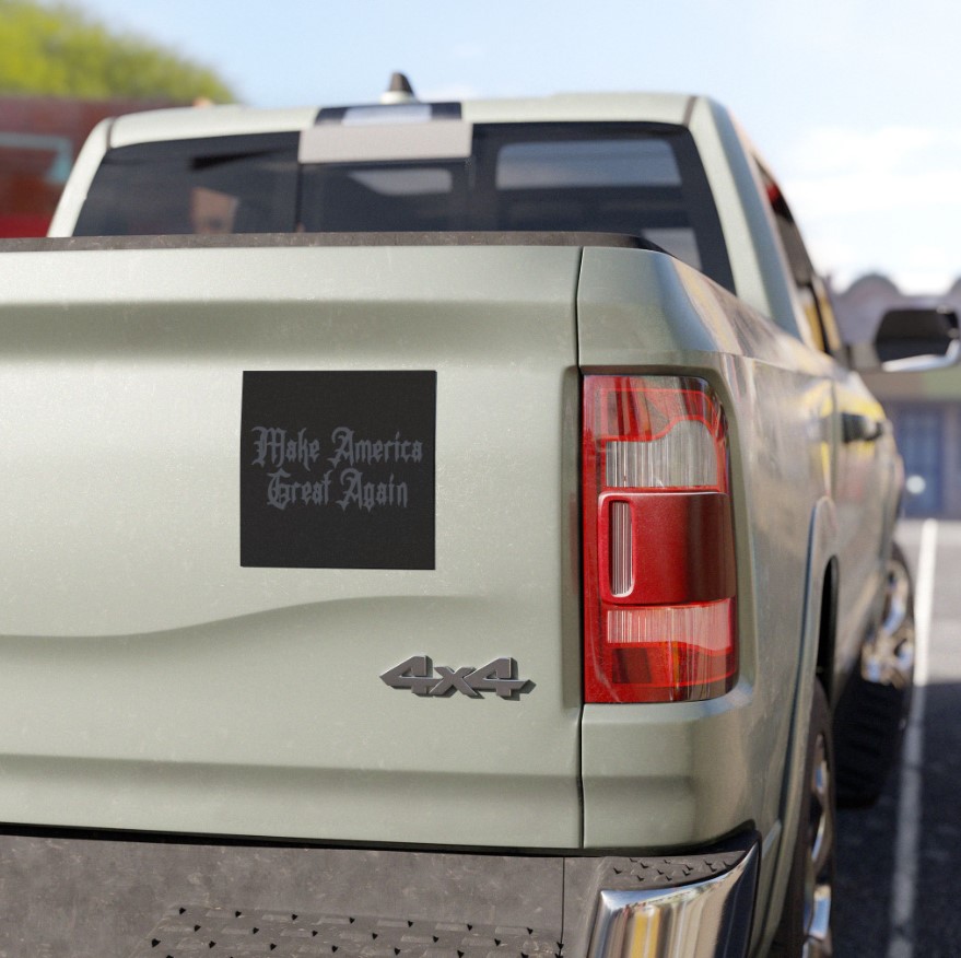 Elon Dark Gothic Maga Car Magnet