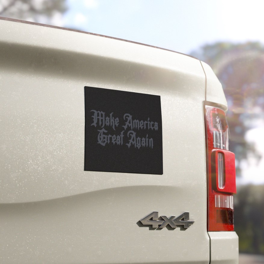 Elon Dark Gothic Maga Car Magnet