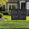 Elon Dark Gothic Maga Yard Sign