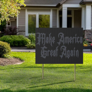Elon Dark Gothic Maga Yard Sign