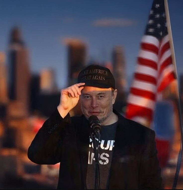 Elon Dark Maga Hat