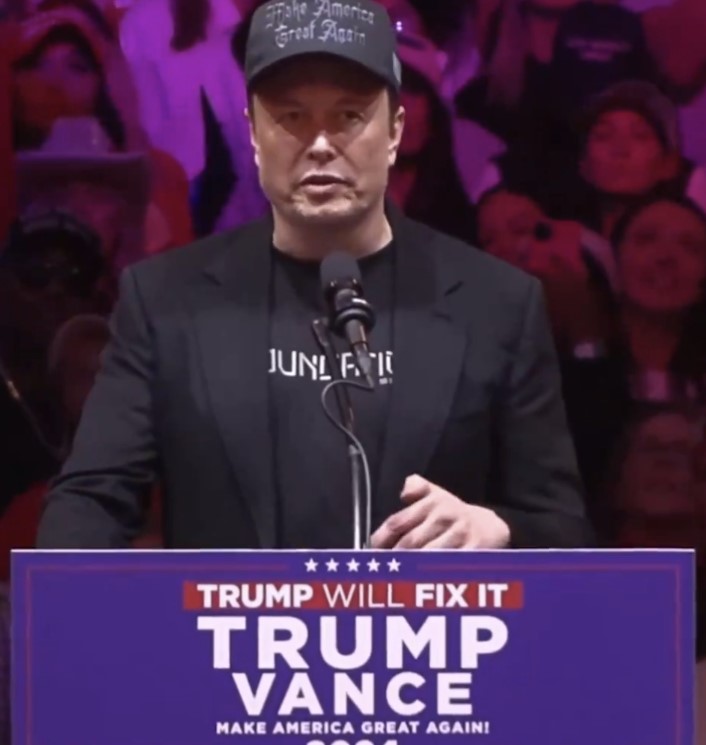 Elon Musk Dark Gothic MAGA Hat