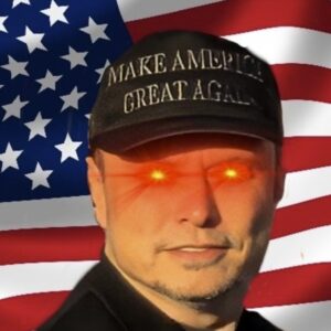 Elon Musk Dark MAGA Hat