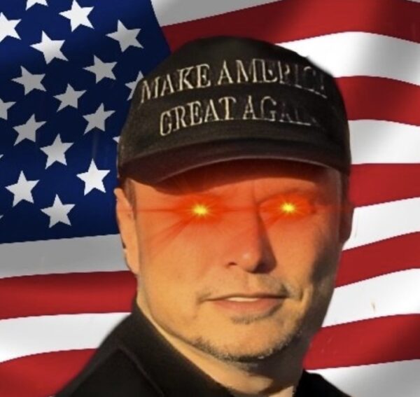 Elon Musk Dark MAGA Hat