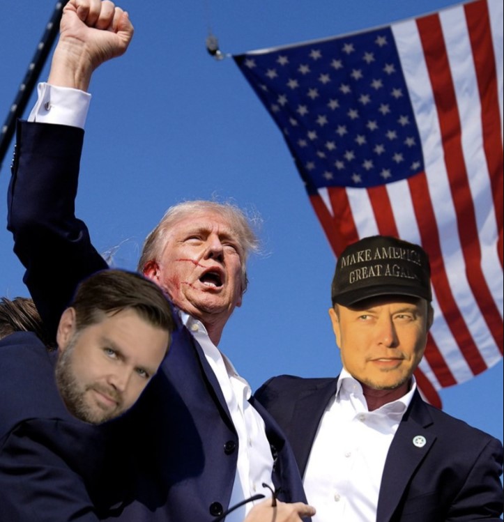 Elon Musk Dark MAGA Hat