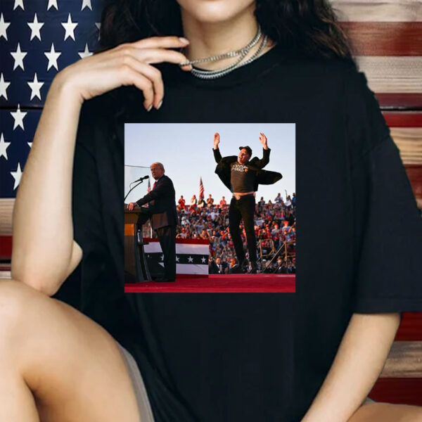 Elon Musk Is Literally Jumping For Joy To Support Donald Trump Shirt