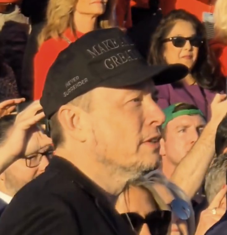 Elon Musk Dark MAGA Hat