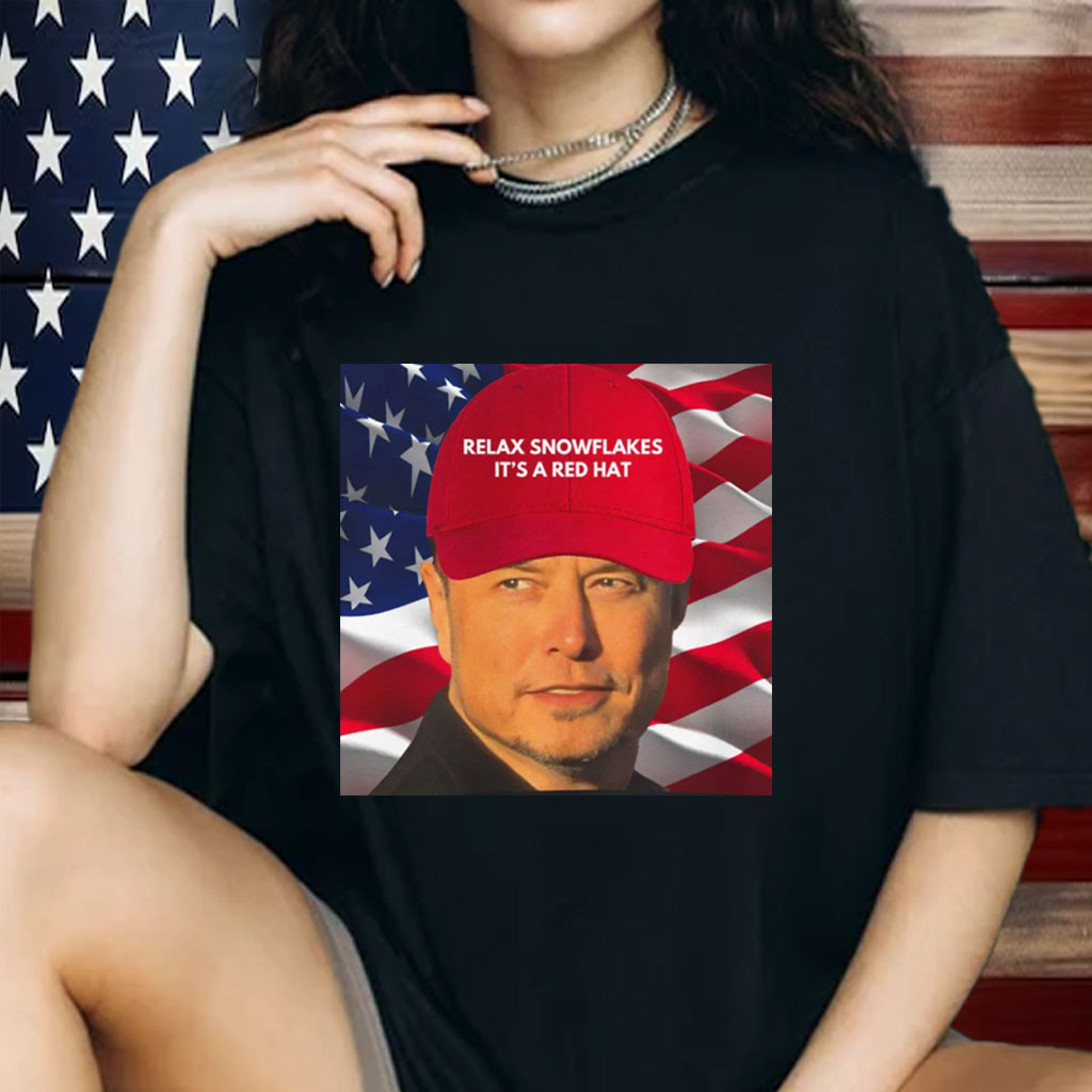 Elon Musk red hat ,Dark MAGA Rally Shirt