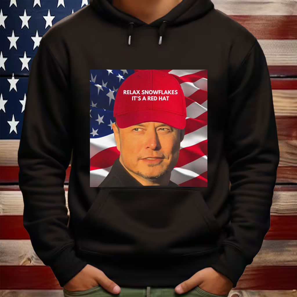 Elon Musk red hat ,Dark MAGA Rally Shirt