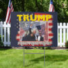 Fight Fight Fight Make America Great Again Never Surrender Trump shot Yard Sign