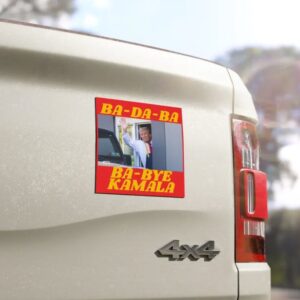 Funny Mc Donald Trump Car Magnet, Ba-Da-Ba-Ba-Bye