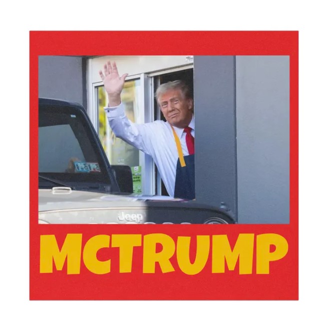 Funny Mc Donald Trump Car Magnet