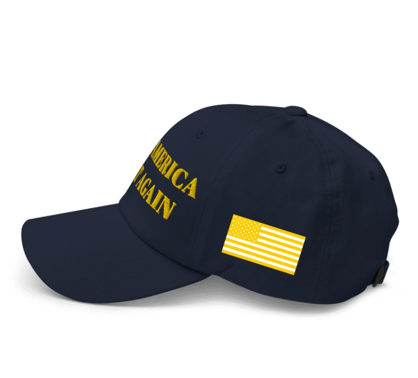 GOLD DARK MAGA HAT (Navy Color)GOLD DARK MAGA HAT (Navy Color)