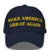 GOLD DARK MAGA HAT (Navy Color)
