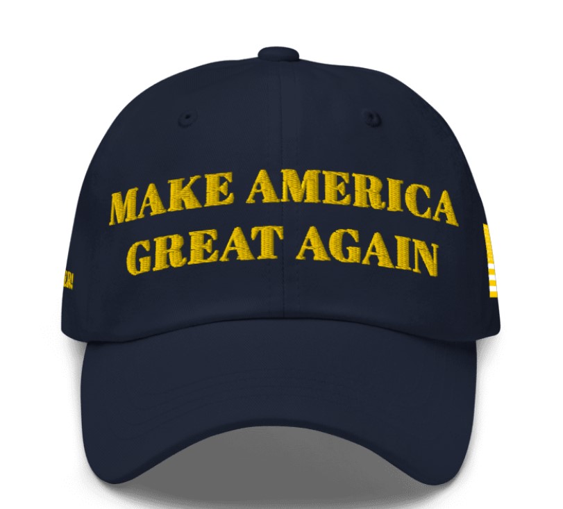 GOLD DARK MAGA HAT (Navy Color)