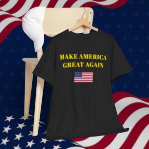 GOLD DARK MAGA USA FLAG T-Shirt
