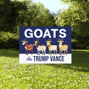 Goats For Trump Vance Yard Signs