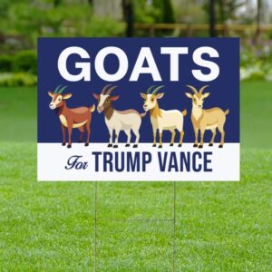 Goats For Trump Vance Yard Signs
