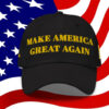 Gold Dark MAGA Hat