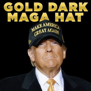 Gold Dark MAGA Hat
