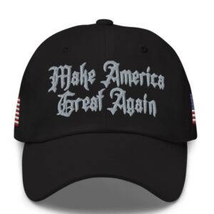 Gothic Dark MAGA Hat Make America Great Again